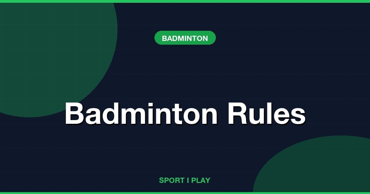 Badminton Rules