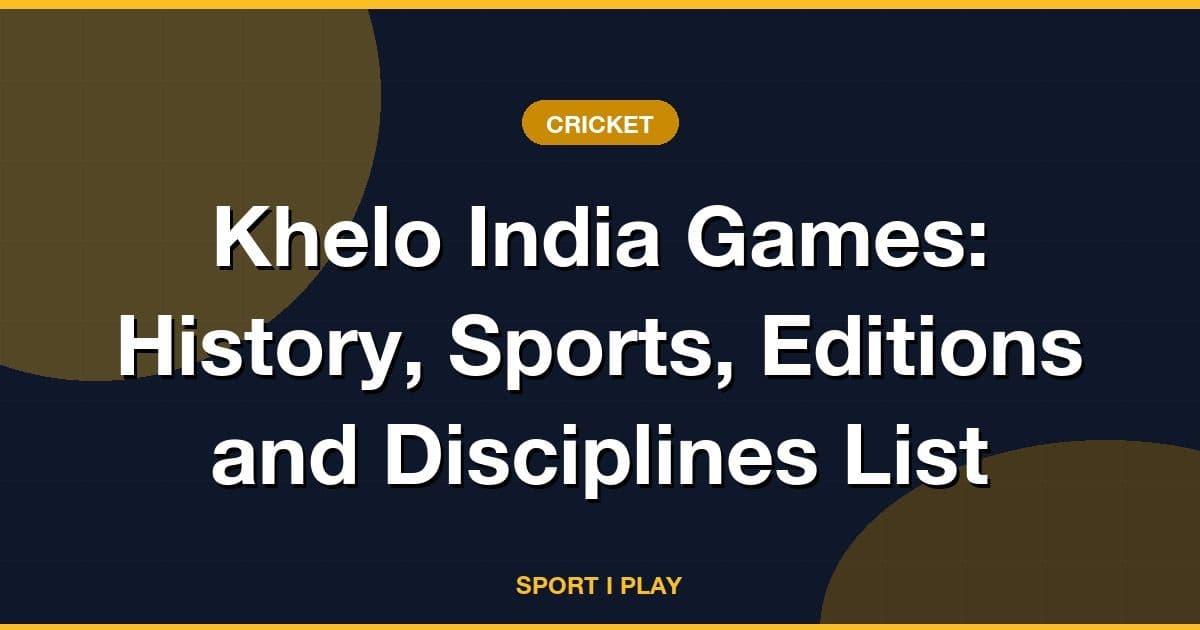 Khelo India Games: History, Sports, Editions and Disciplines List