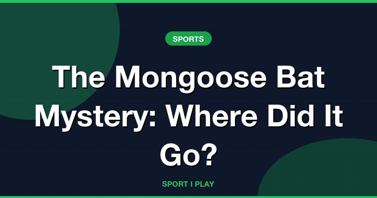 The Mongoose Bat Mystery: Where Did It Go?