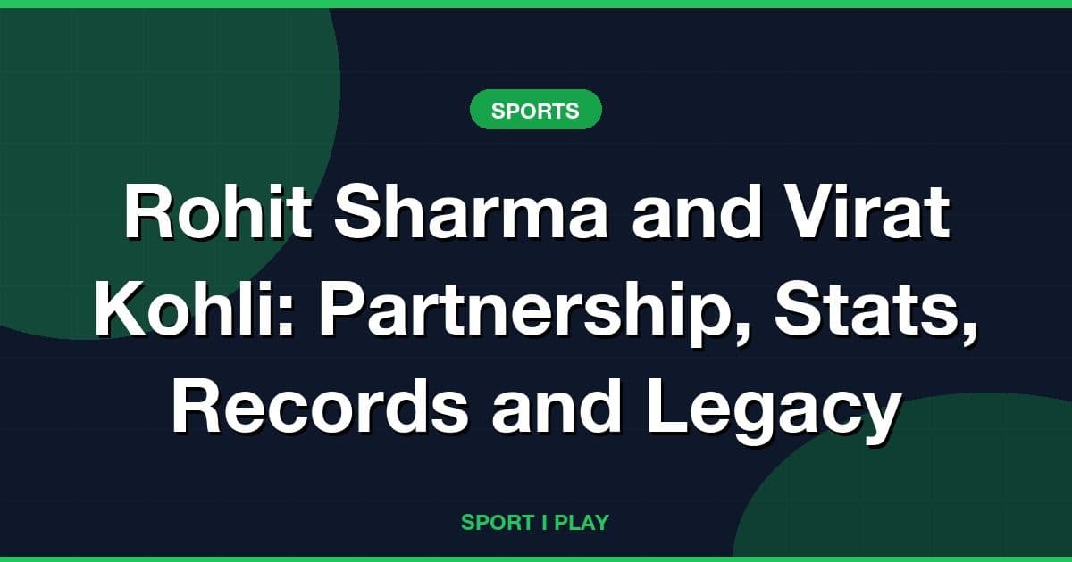 Rohit Sharma and Virat Kohli: Partnership, Stats, Records and Legacy