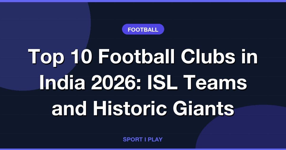 Top 10 Football Clubs in India 2026: ISL Teams and Historic Giants