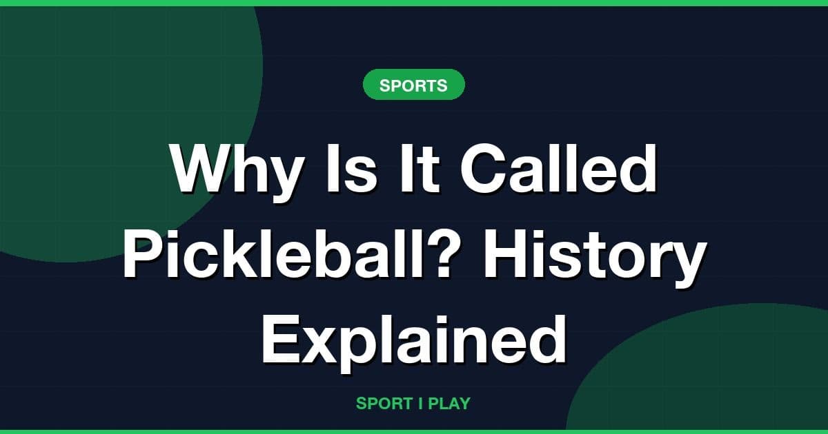 Why Is It Called Pickleball? History Explained