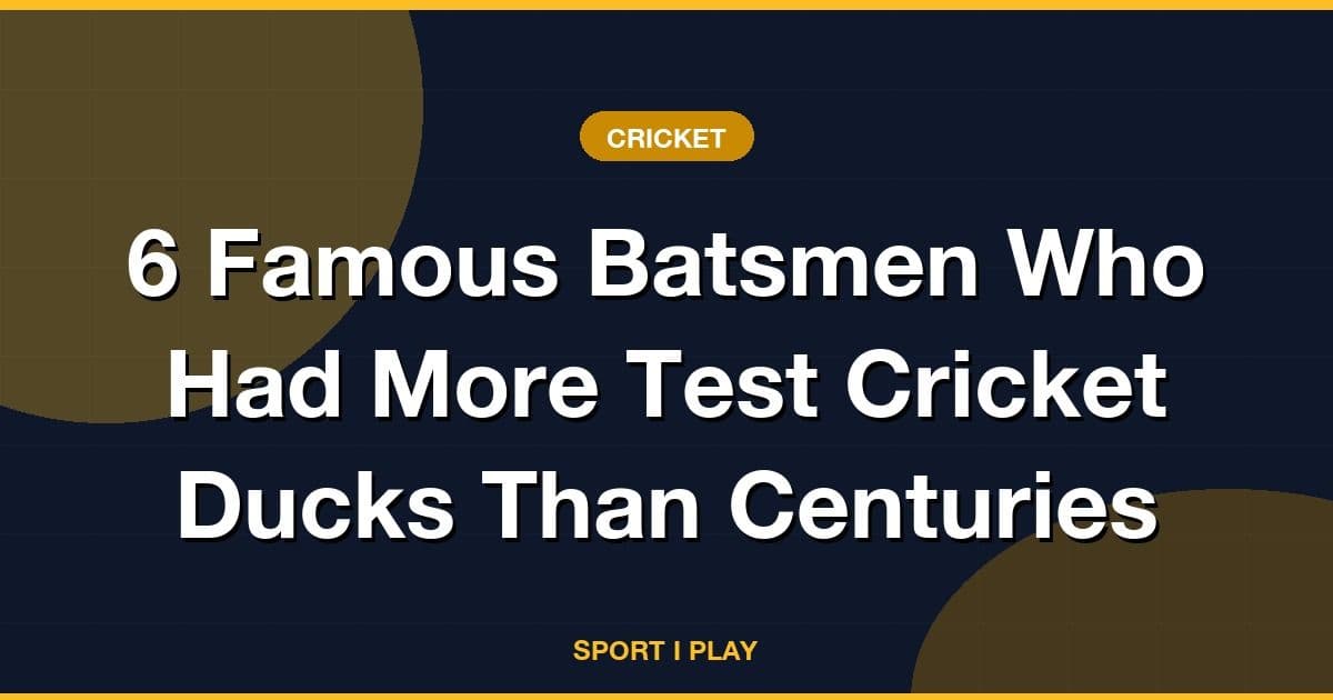 6 Famous Batsmen Who Had More Test Cricket Ducks Than Centuries