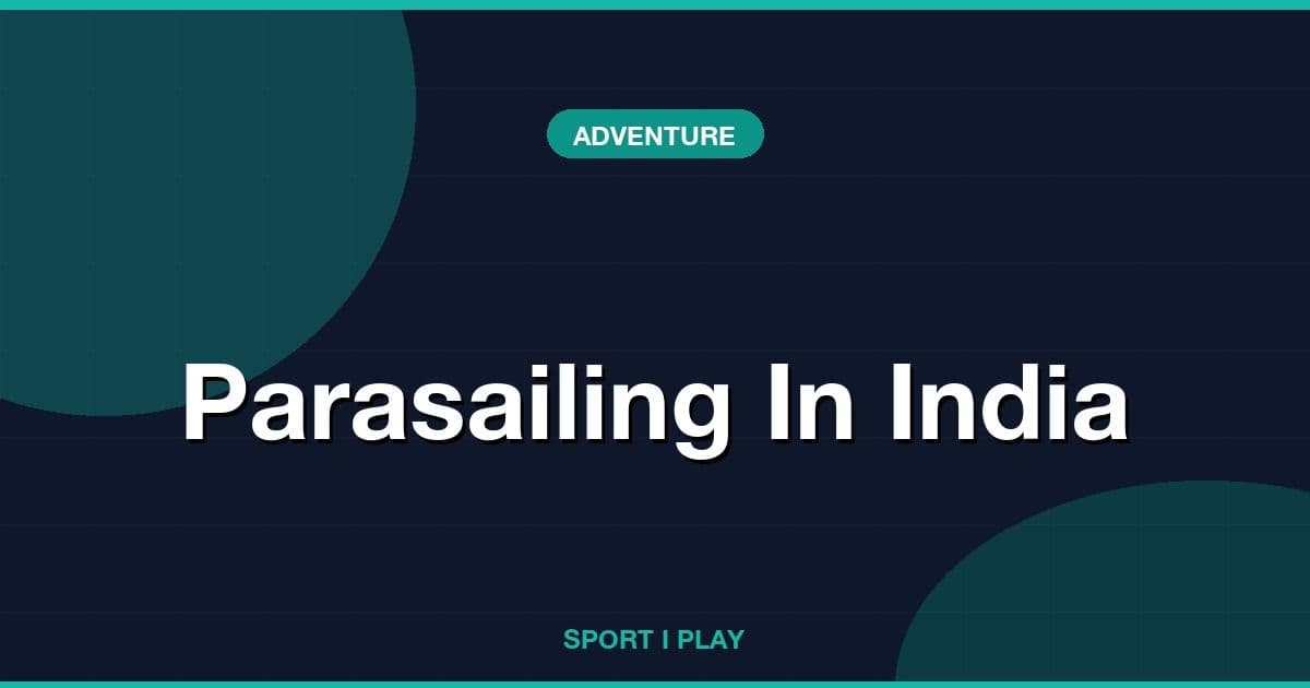 Parasailing In India