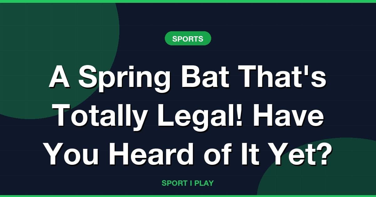 A Spring Bat That's Totally Legal! Have You Heard of It Yet?
