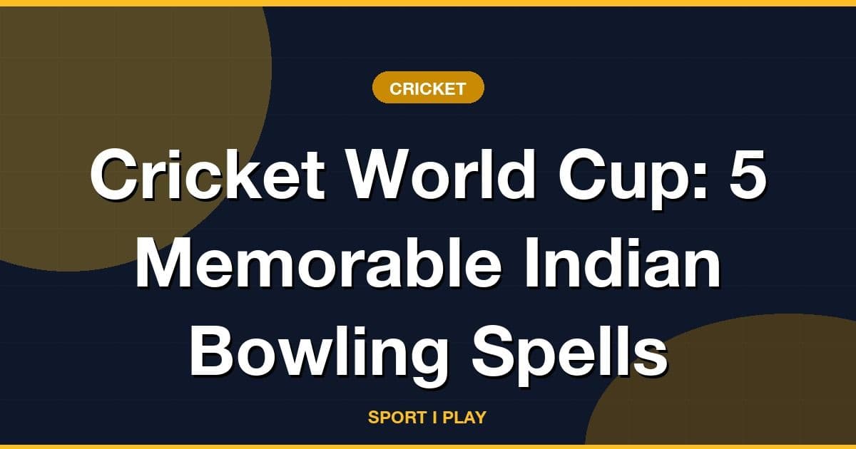 Cricket World Cup: 5 Memorable Indian Bowling Spells
